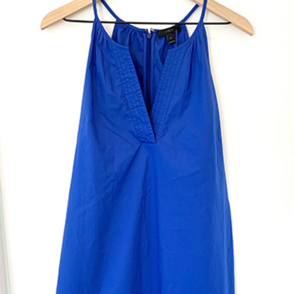J Crew Summer Dress, Sz 10 Royal Blue NWT
